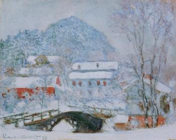 尅勞德 莫奈 Sandviken Village in the Snow